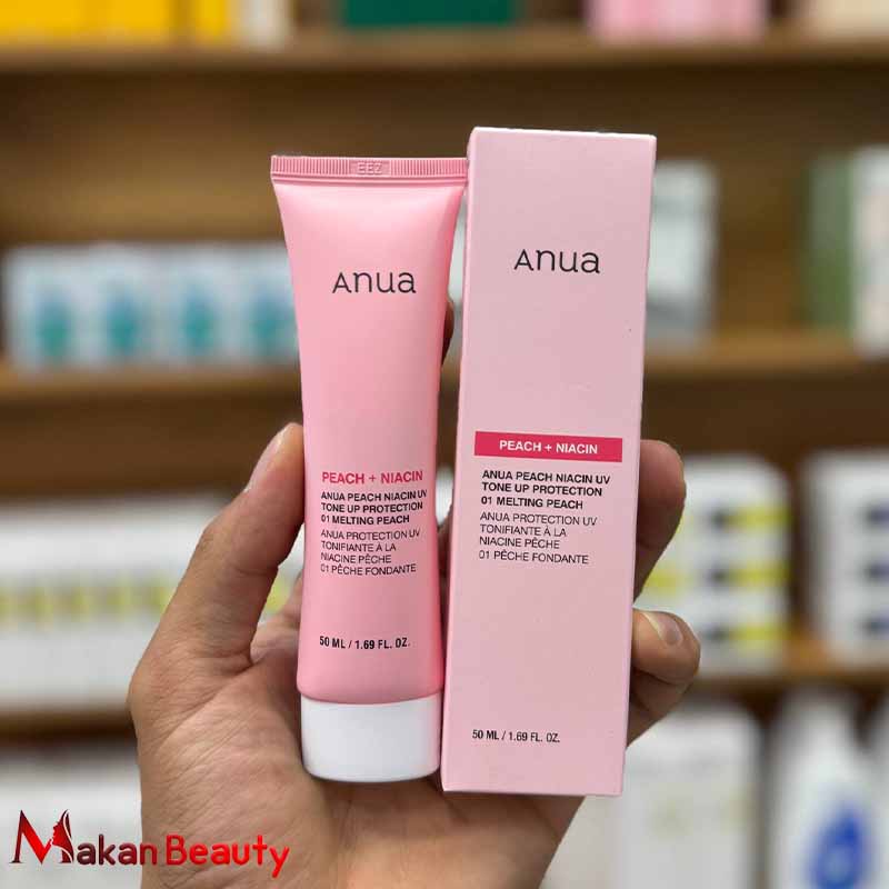 کرم ضد آفتاب و روشن کننده انوا Anua Peach Niacin UV Tone Up Protection SPF50+